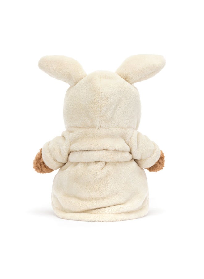 Jellycat Bartholomew Bear Bathrobe Outfit - Removable Robe Plush – Soft Stuffed Toy with Cordy Legs, Cute Valentine’s Gift for Kids & Adults, Collectible Jellycat, 22cm - Image 4